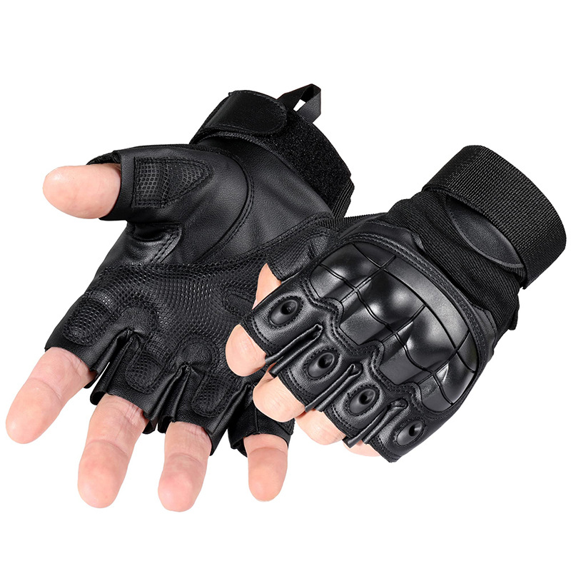 Leatherworking Items - Motorfiets PU Leer Tactische Vingerhandschoenen Accessoires