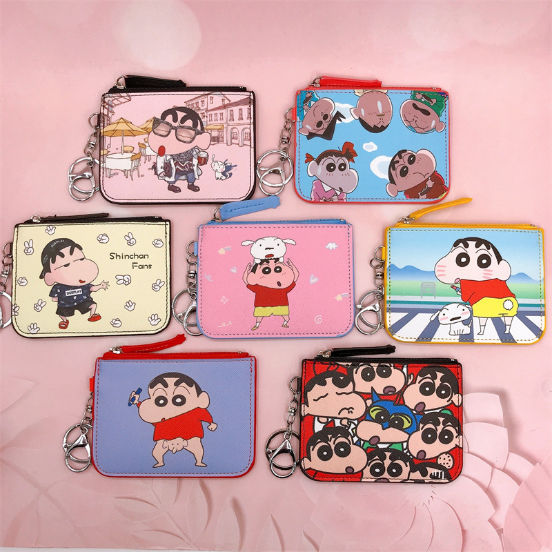 Leatherworking Items - Kawaii Cartoon Crayon Shinchan Kaarthouder Portemonnee
