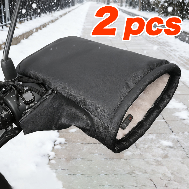 Leather Work Winter Gloves - Motorstuurmoffen Winddicht Winterwanten Warmer Handschoenen Waterdichte