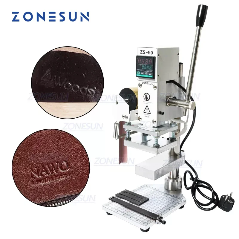 Leatherwork Press - ZONESUN Twee Werkplaat Handleiding Lederen Foliedruk