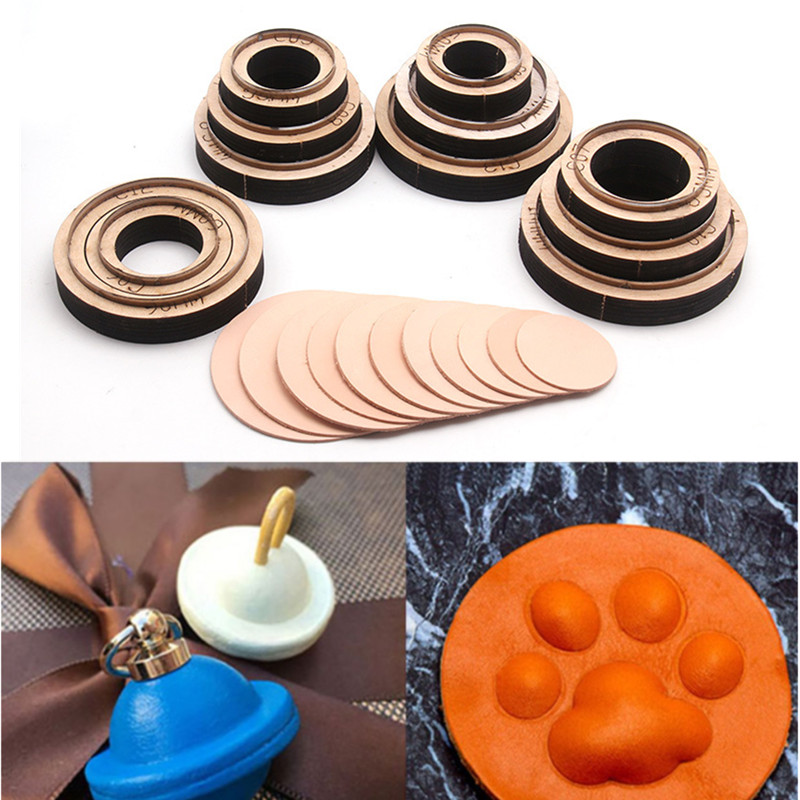Leatherwork Templates - 1 stks Ronde Lederen Snijden Sterven