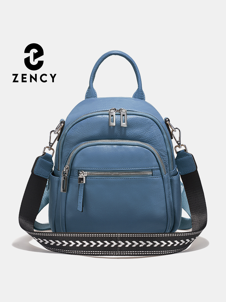 Leatherwork Designs - Zency lederen kleine rugzak knapzak multi-pocket