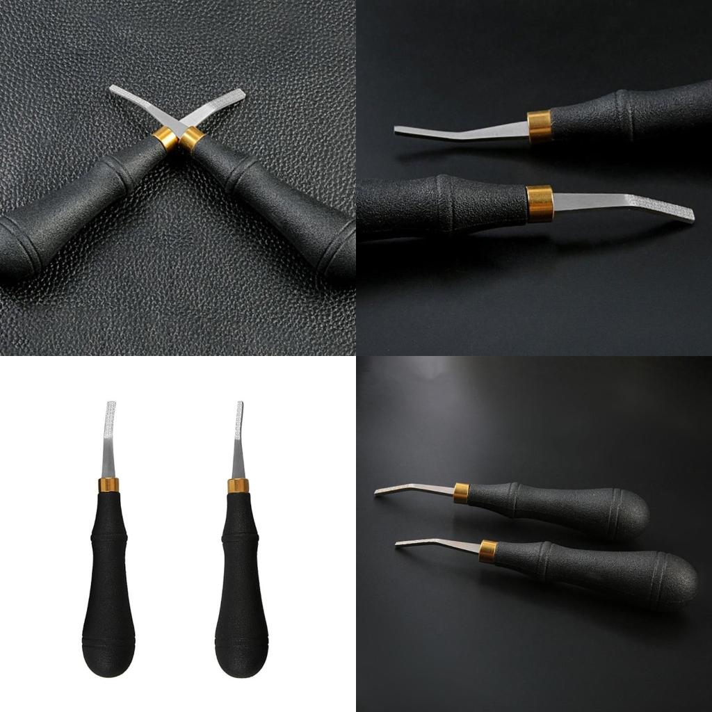 Leatherwork Edge Beveler - Lederen rand knelelaar gereedschap roestvrijstalen hoofdleergereedschapsleer