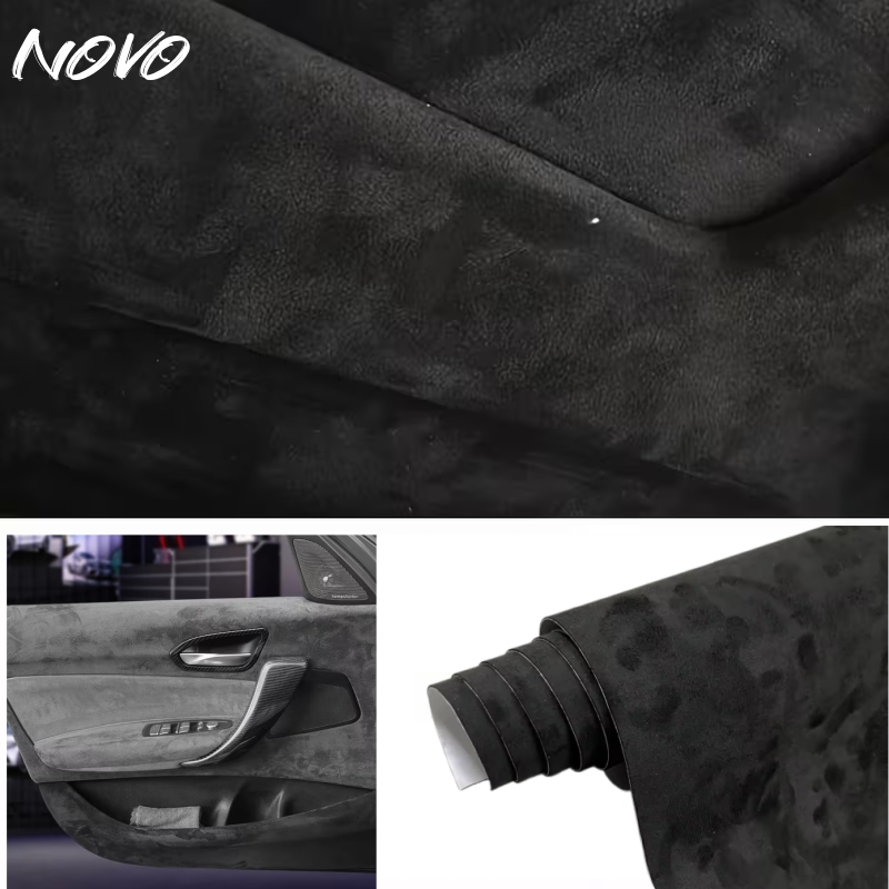 Leatherwork Press - Max 200×150cm Suède Headliner-stof Zelfklevende suède
