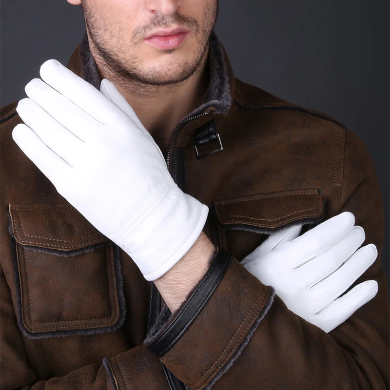 2025 Winter lederen witte hand - Leather Work Winter Gloves recensie en prijs