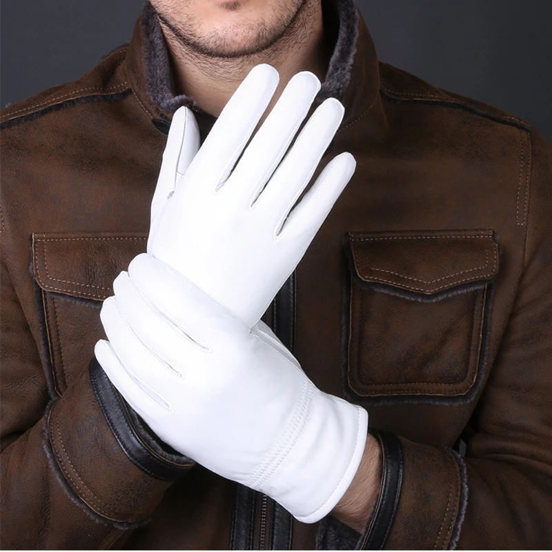 2025 Winter lederen witte hand - Leather Work Winter Gloves recensie en prijs
