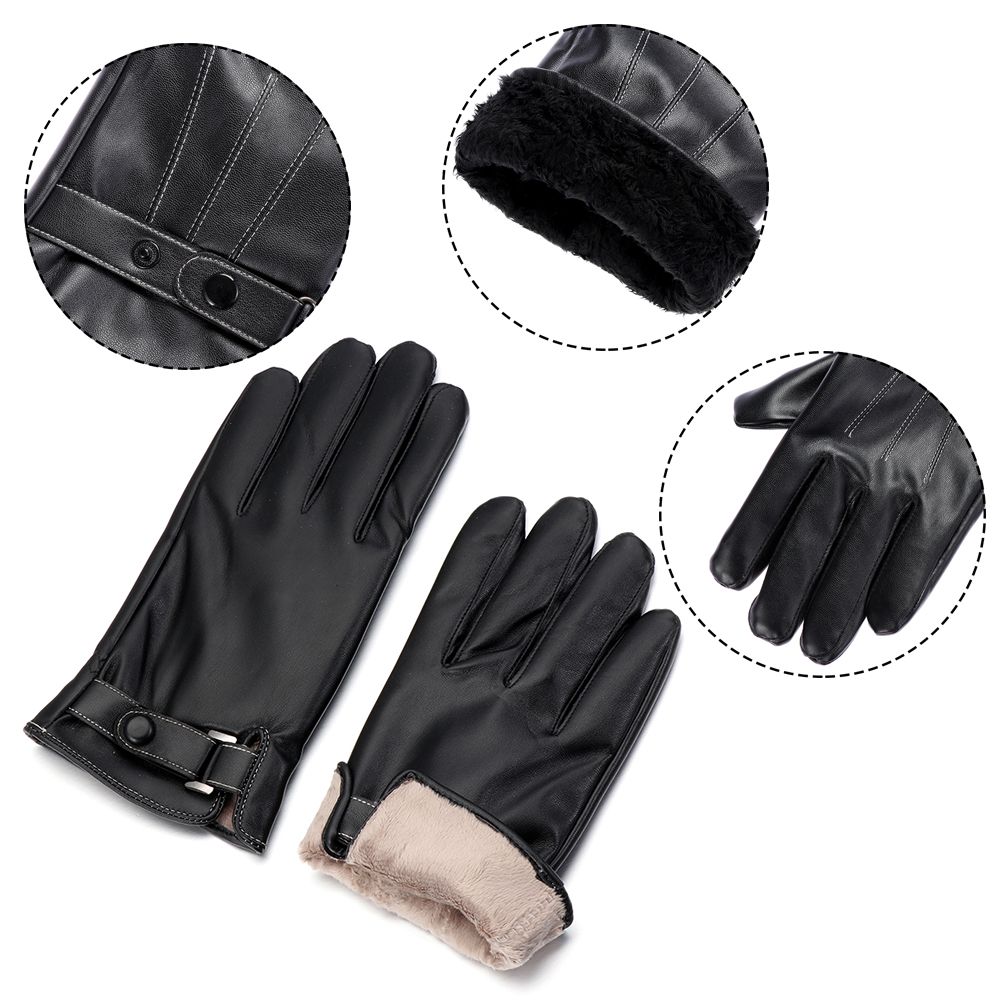 Heren Fleece Thermisch Lederen - Leather Work Winter Gloves recensie en prijs