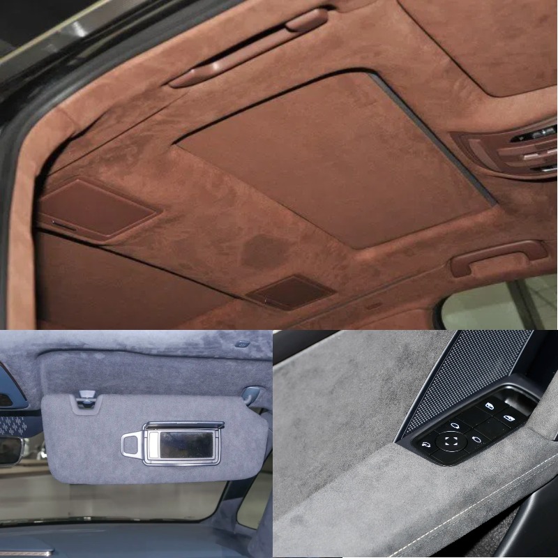 Zwart suède stof wrap sticker  - Leatherwork Vise recensie en prijs