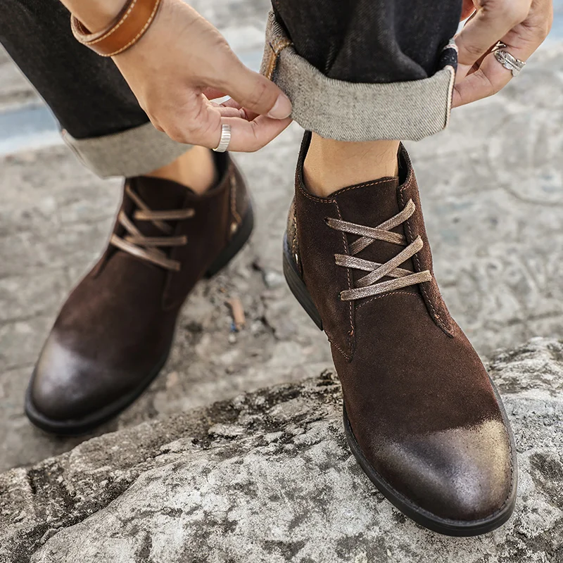 Nieuwe Koe Suede Enkellaarsjes - Leatherwork Designs recensie en prijs