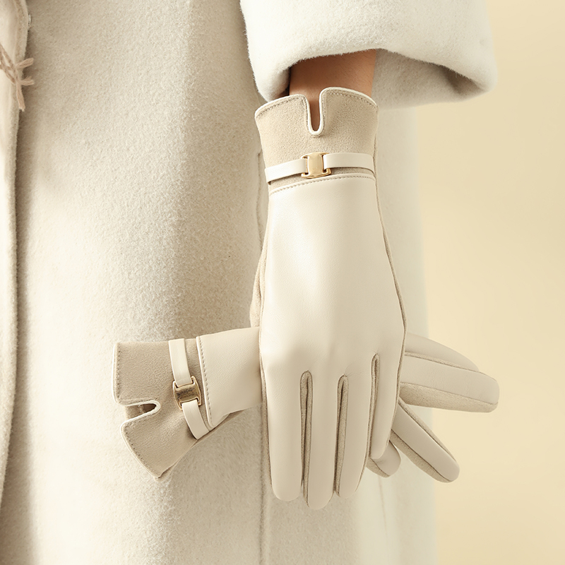 1 paar handschoenen voor dames - Leather Work Winter Gloves recensie en prijs