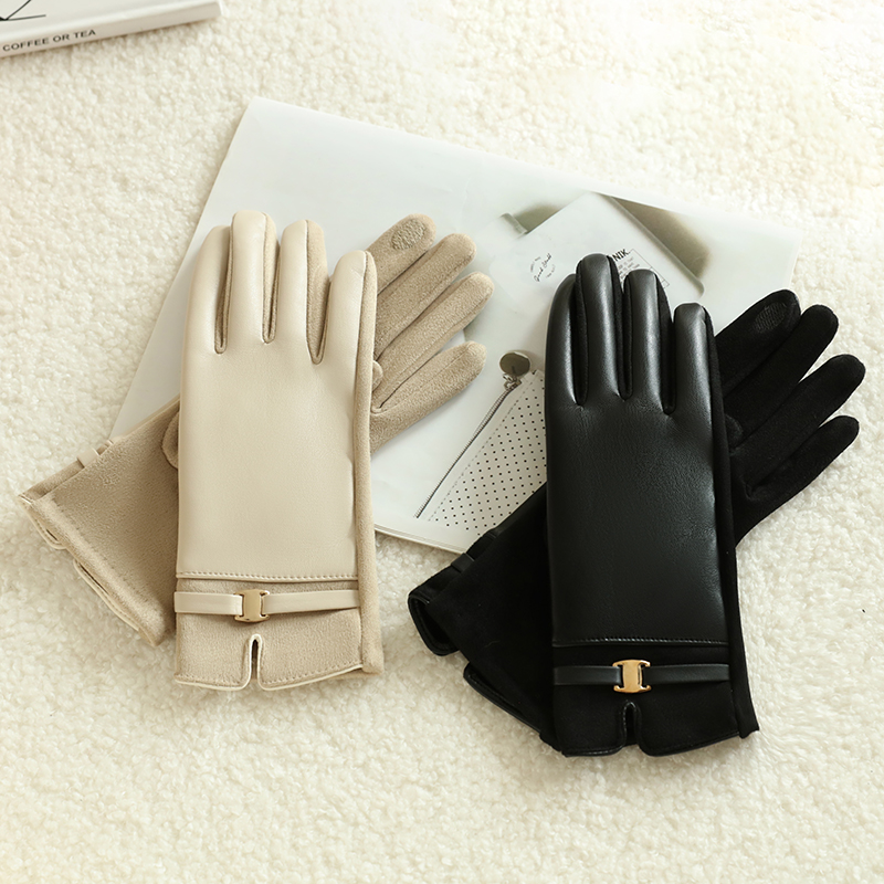 1 paar handschoenen voor dames - Leather Work Winter Gloves recensie en prijs