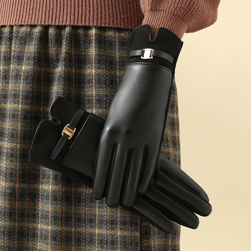 1 paar handschoenen voor dames - Leather Work Winter Gloves recensie en prijs