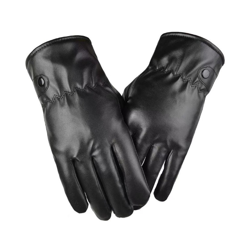 Wintermode Zwarte PU lederen h - Leather Work Winter Gloves recensie en prijs