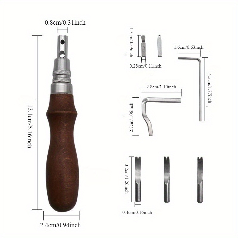 7-in-1 lederbewerkingsgereedsc - Leatherwork Edge Beveler recensie en prijs
