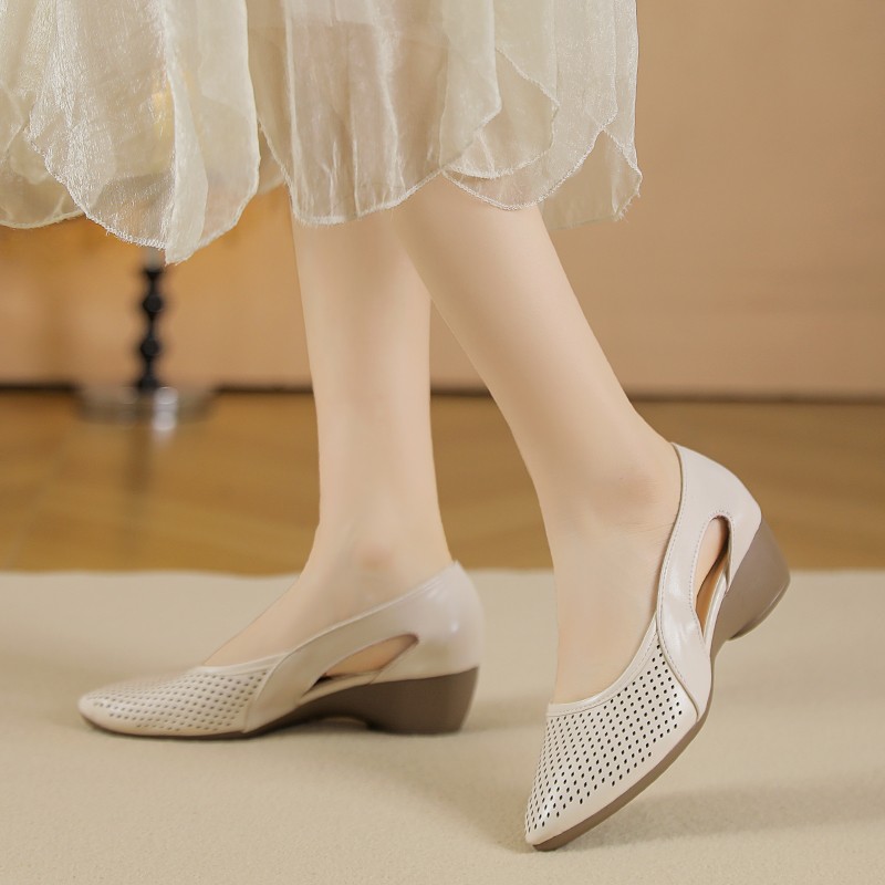 Dames Pumps met Sleehak Openge - Leather Work Outfit recensie en prijs