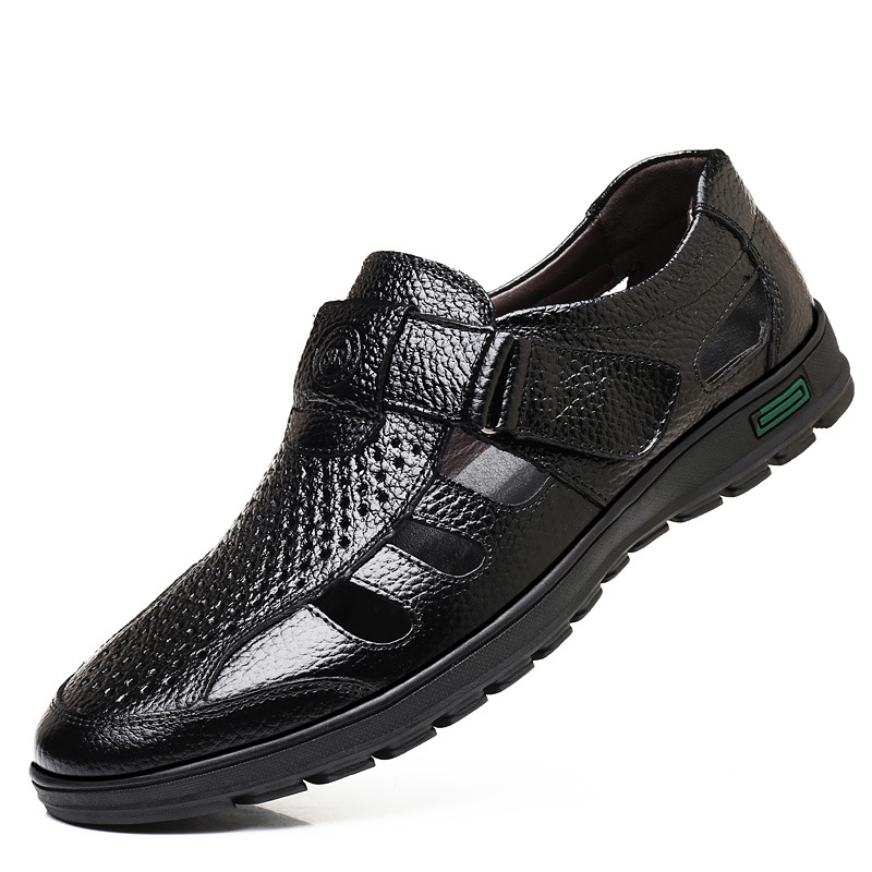 Leren herensandalen Uitgeholde - Leather Work Outfit recensie en prijs