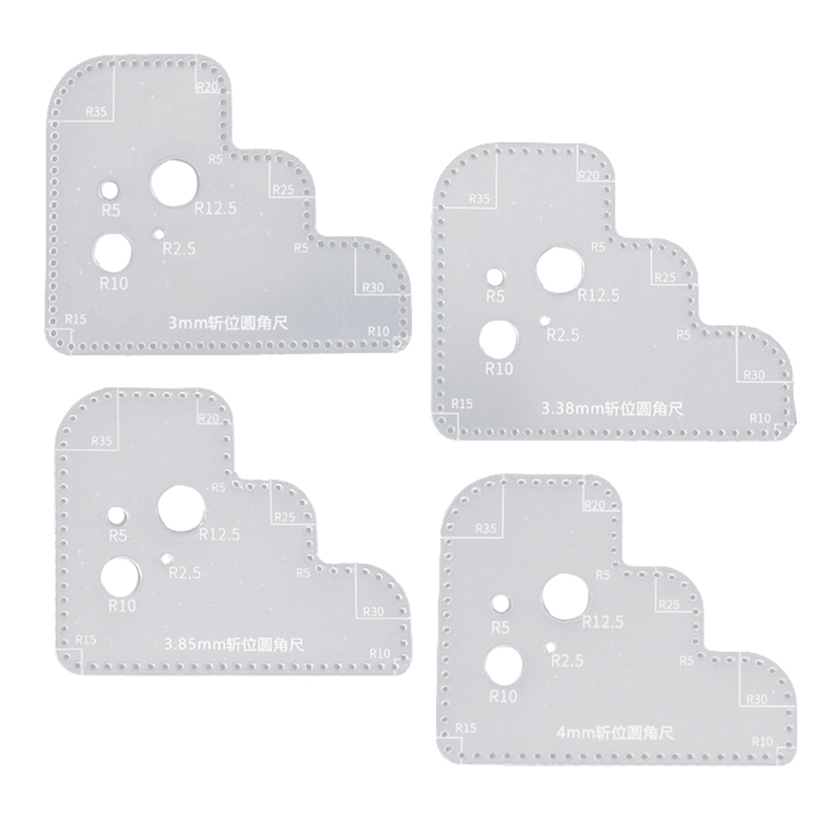 Transparante acryl cirkel sjab - Leatherwork Templates recensie en prijs