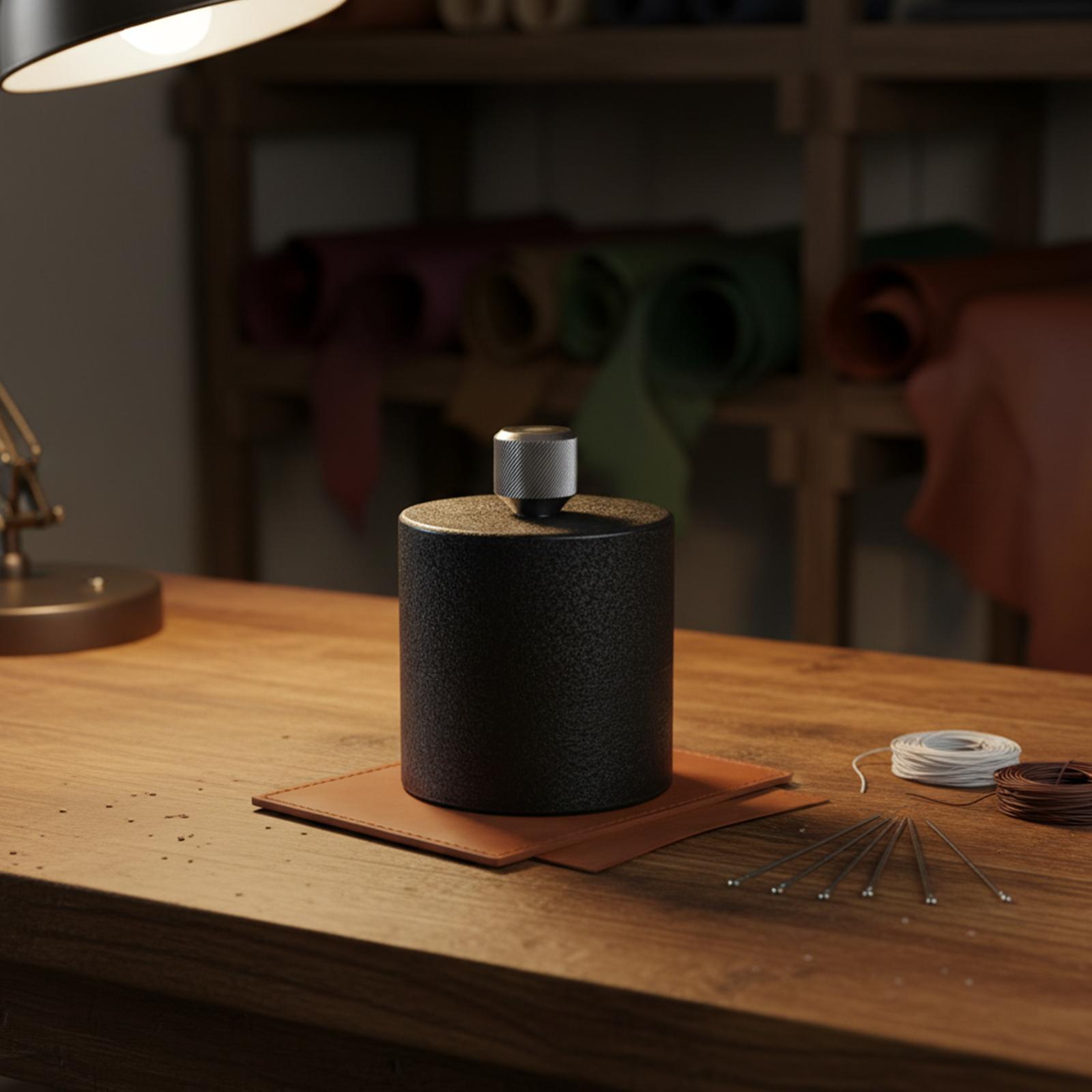 Zwarte stalen handpers lederbe - Leatherwork Press recensie en prijs