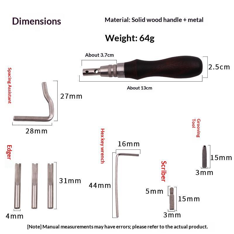 7-in-1 lederen groovertool, pr - Leatherwork Edge Beveler recensie en prijs
