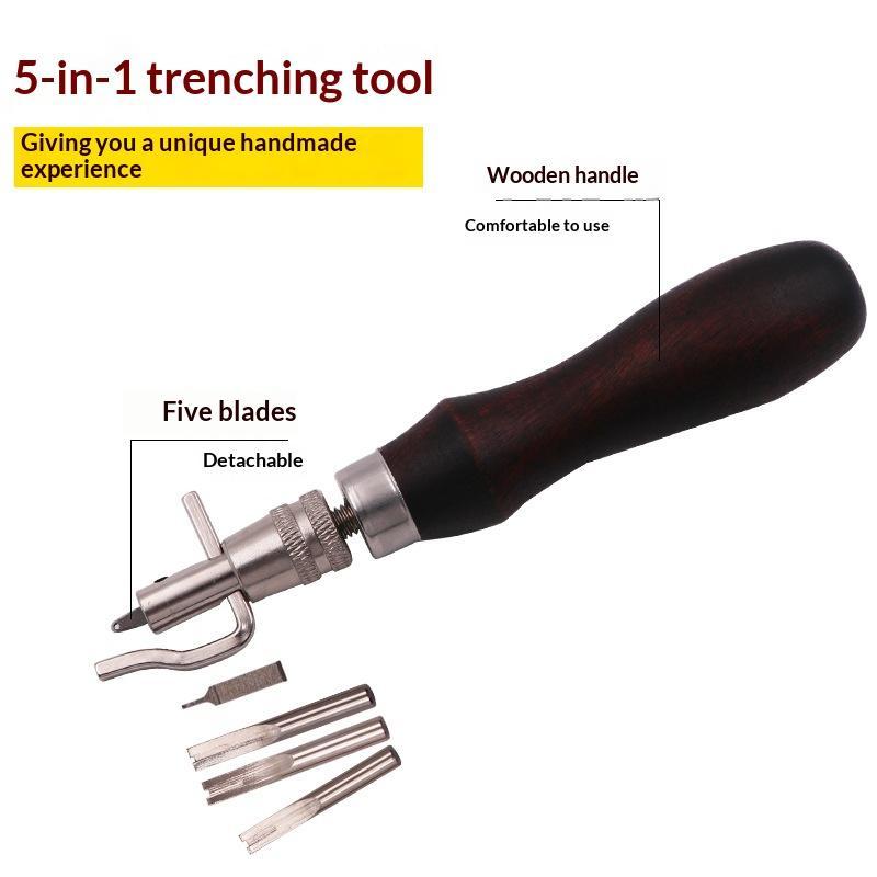 7-in-1 lederen groovertool, pr - Leatherwork Edge Beveler recensie en prijs