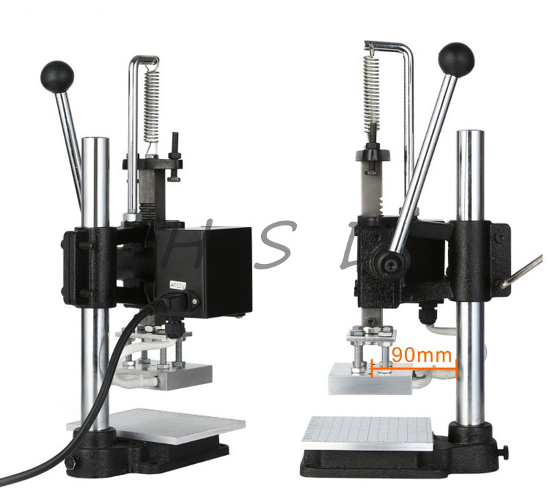 Handmatige warmtepers-stempelm - Leatherwork Press recensie en prijs